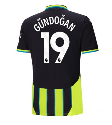 Manchester City Ilkay Gundogan #19 Replika Udebanetrøje 2024-25 Kortærmet